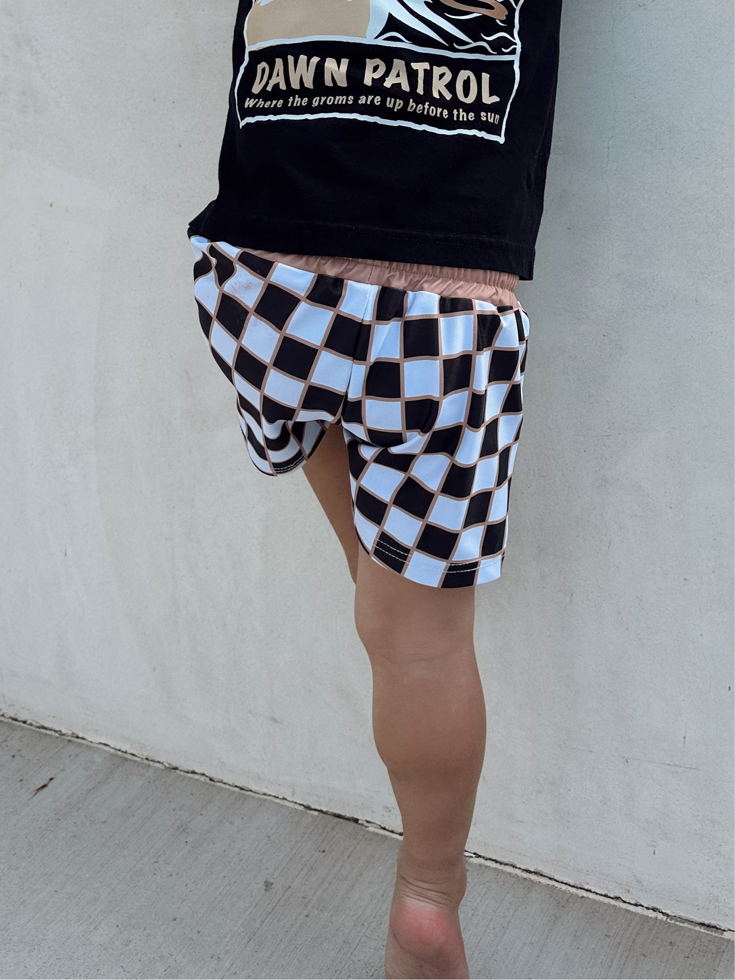Checkered Swim Short