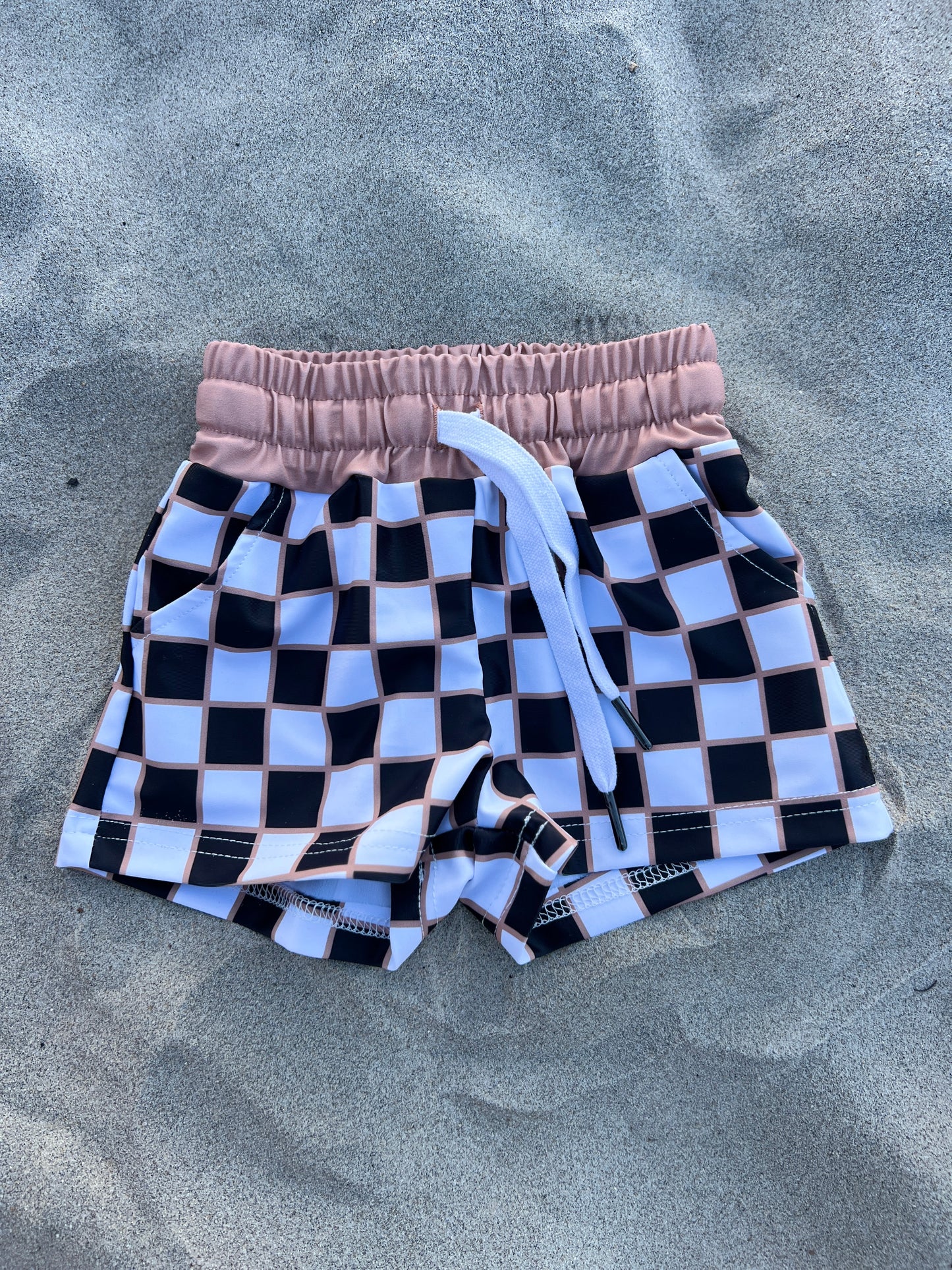 Checkered Swim Short