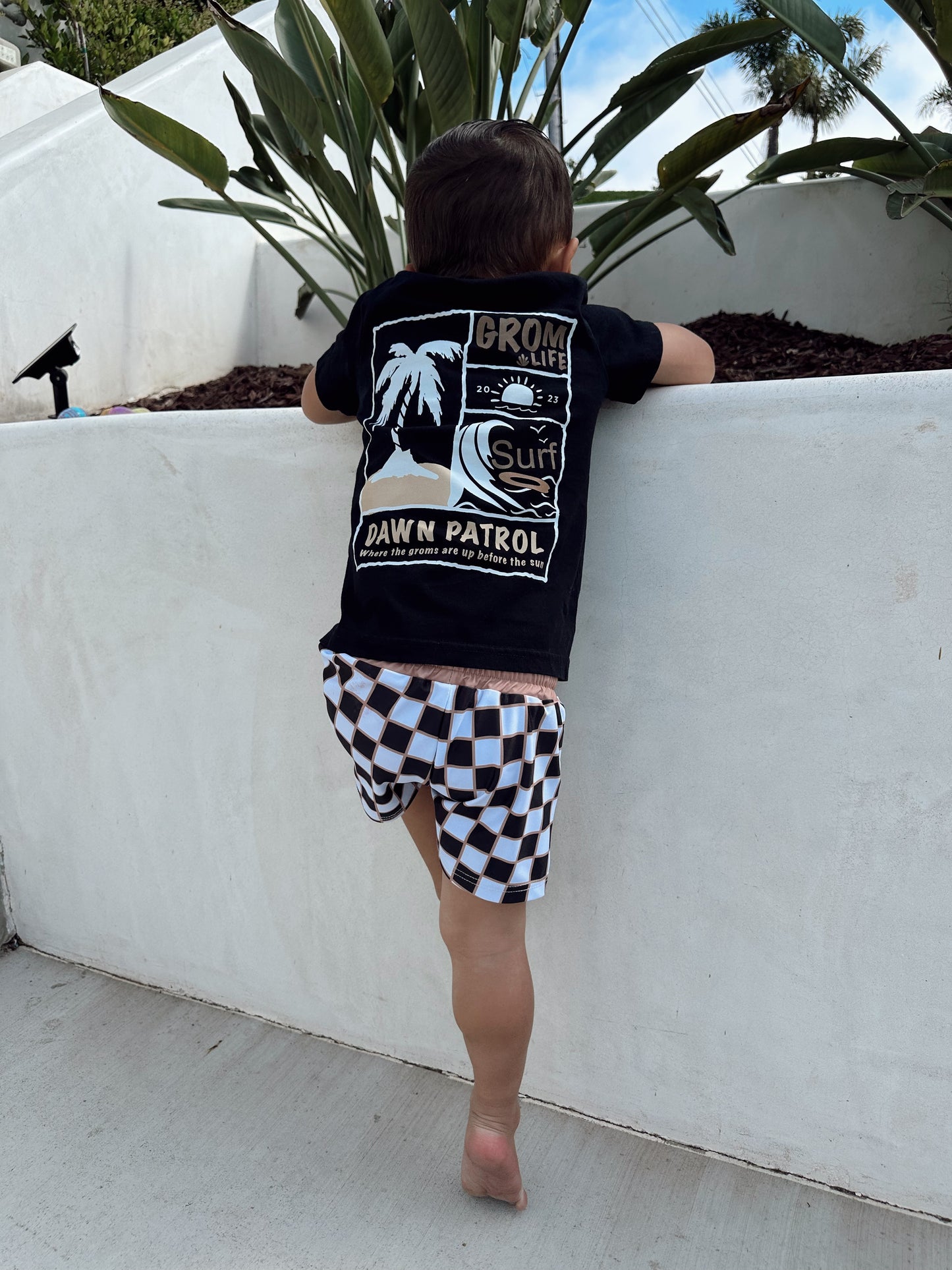 Checkered Swim Short