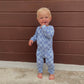 Double Zipper - Coastal Blues Romper