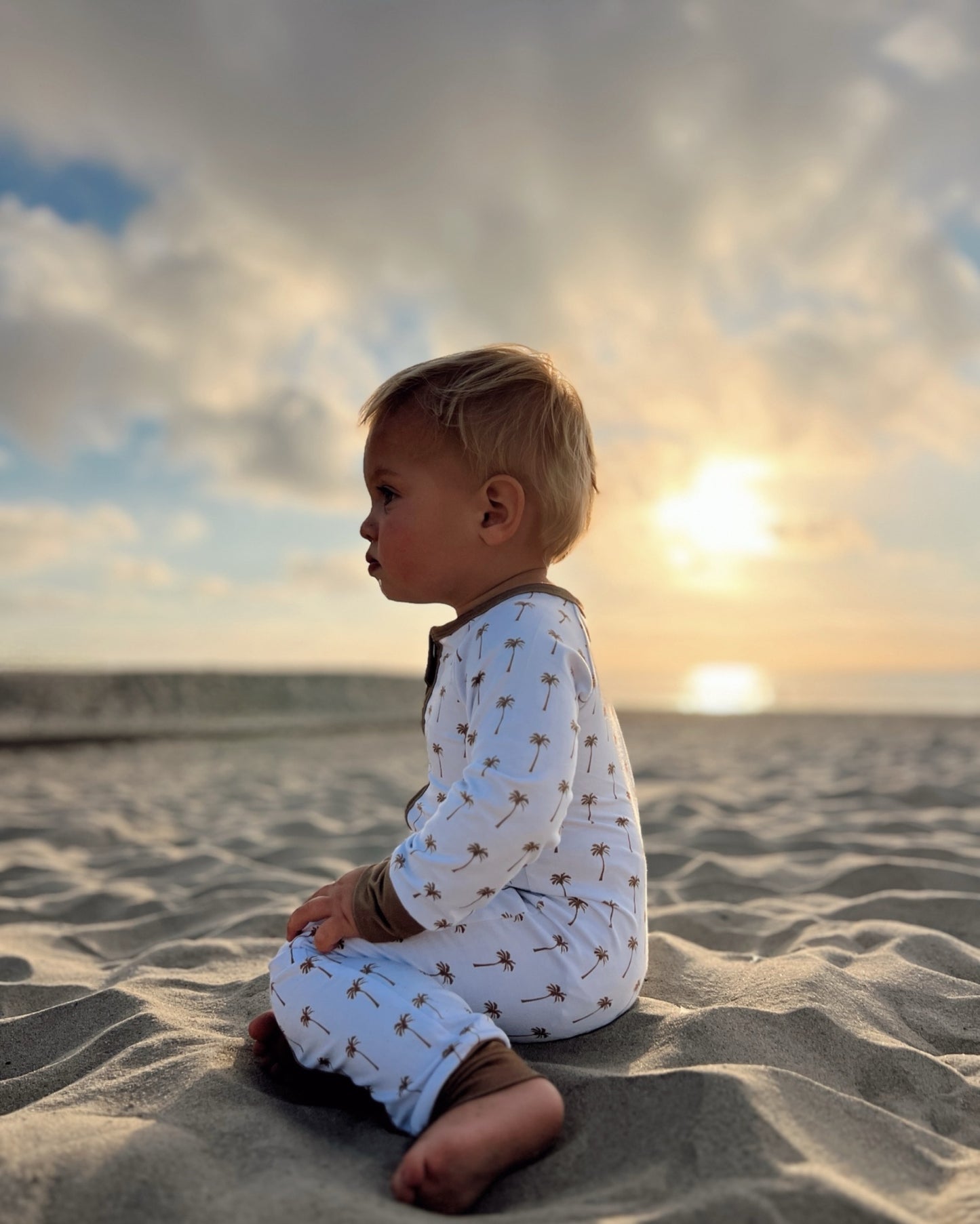 Brown Palm Tree Romper