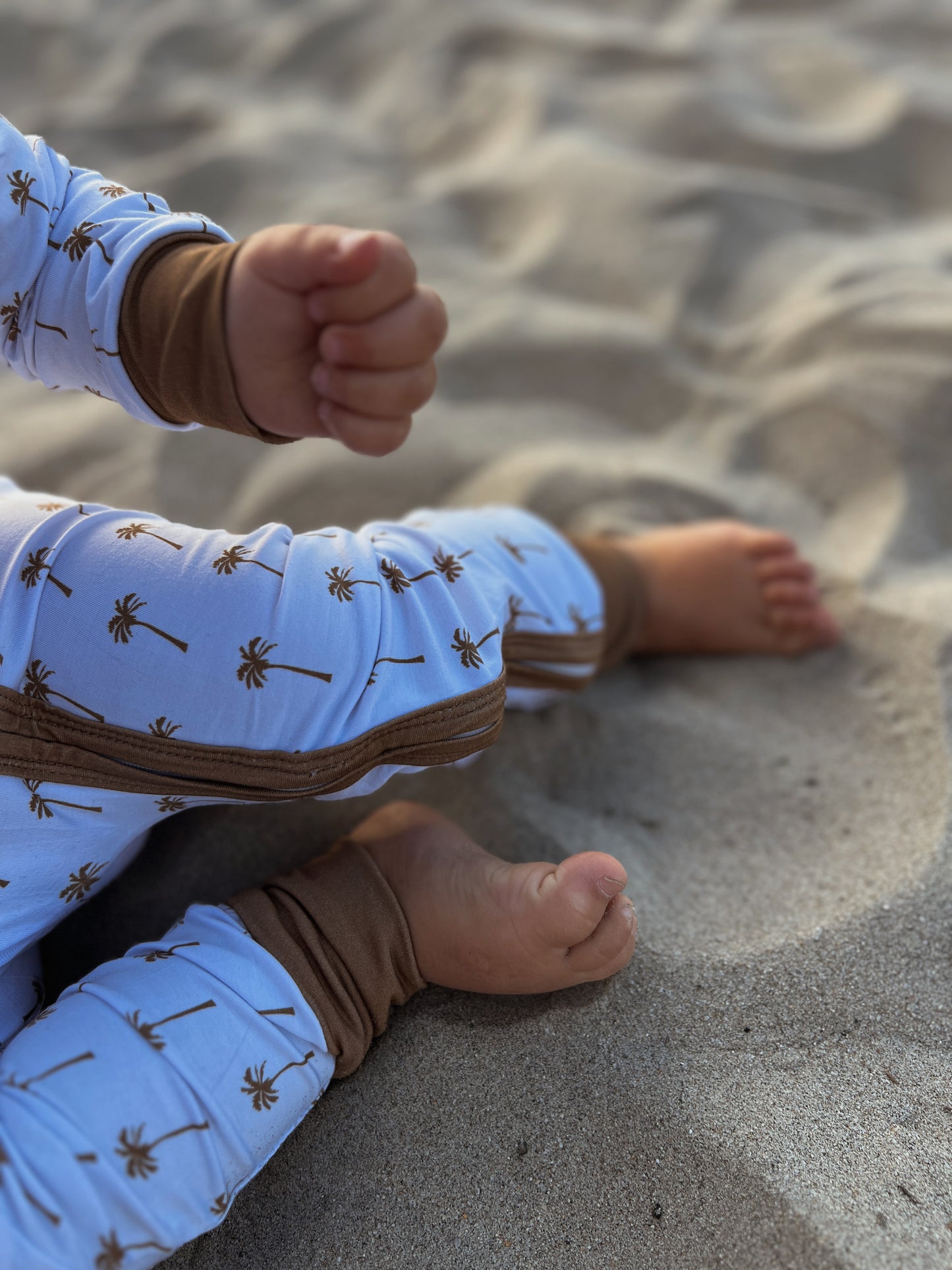 Brown Palm Tree Romper