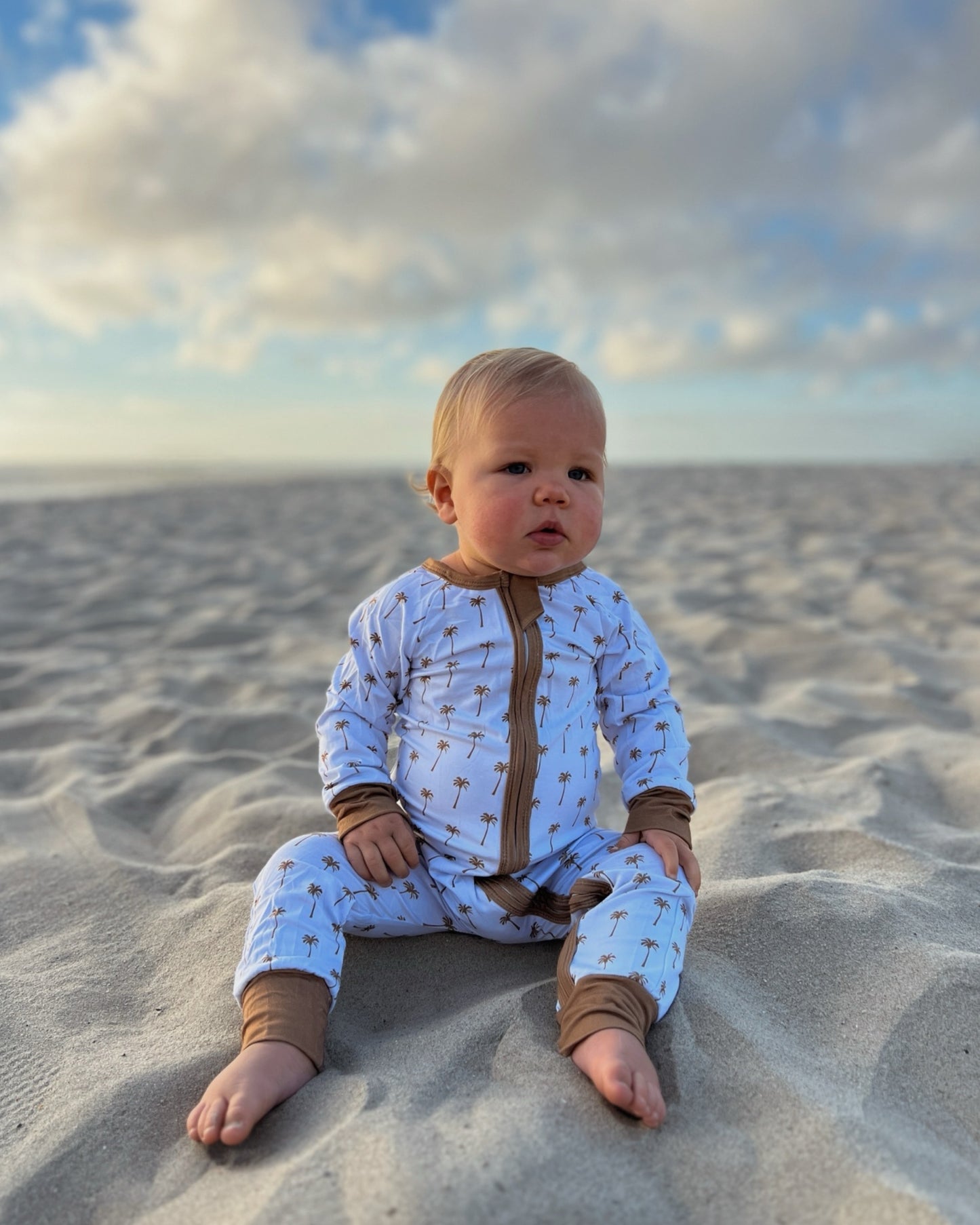 Brown Palm Tree Romper