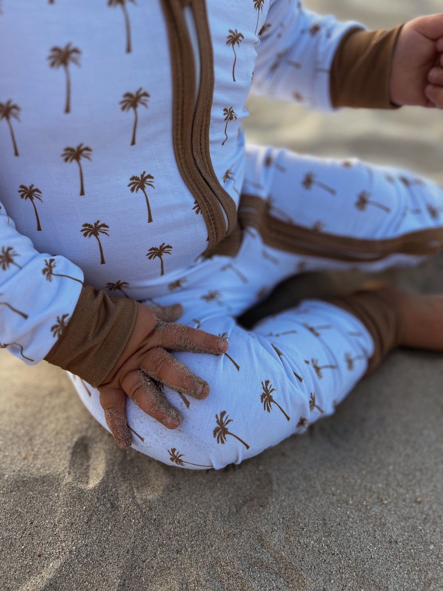 Brown Palm Tree Romper