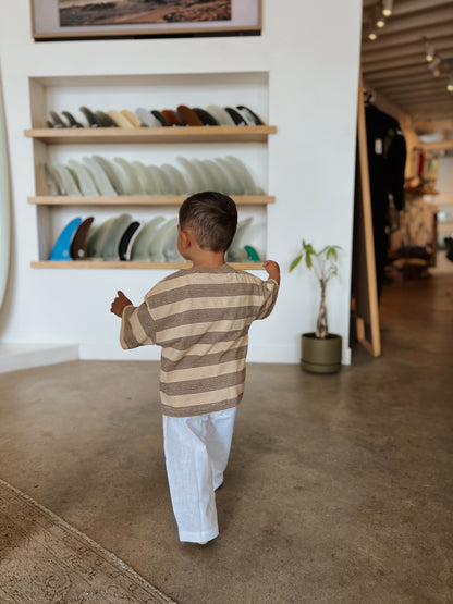 Tan Striped Tshirt